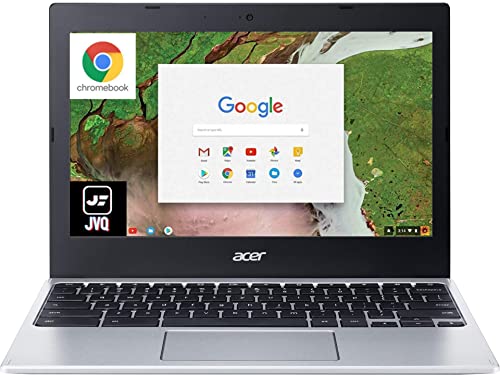 acer 2022 Newest 311 Chromebook 11.6" HD Display Laptop Computer, MediaTek 8-Core MT8183C, 4GB RAM, 160GB Space(32GB eMMC+128GB Card), WiFi 5, Webcam, Bluetooth, USB Type-C, Chrome OS, Silver+JVQ MP