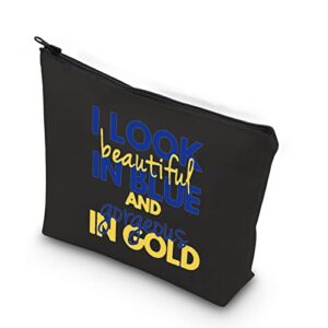 wcgxko sigma gamma rho i look beautiful in blue and gorgeous in gold sorority paraphernalia gift (blue and gold black)