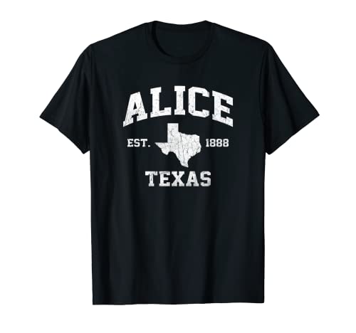 Alice Texas TX vintage State Athletic style T-Shirt