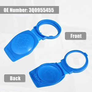 X AUTOHAUX 3Q0955455 Blue Windshield Wiper Washer Fluid Reservoir Tank Bottle Cap Cover for Porsche Cayenne