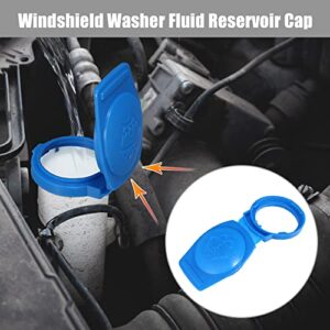 X AUTOHAUX 3Q0955455 Blue Windshield Wiper Washer Fluid Reservoir Tank Bottle Cap Cover for Porsche Cayenne