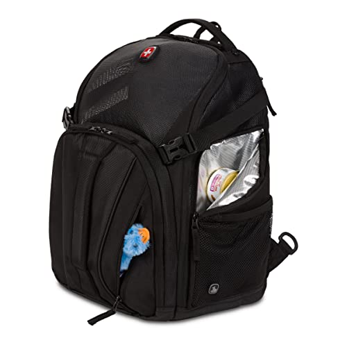SwissGear 3333 Premium Pet Backpack, Pet Carrier, Black