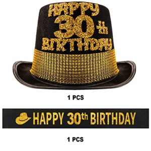 30th Birthday Gifts for Him,30th Birthday Party Hat,30th Birthday Sash for Men,30 Birthday Party Decorations,30th Birthday Favors,30 Year Old Birthday Hat,30 Birthday Sash,30th Birthday Party Ideas