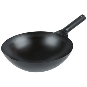 ipro kitchenware 14" carbon steel chinese wok *japanese style *round bottom