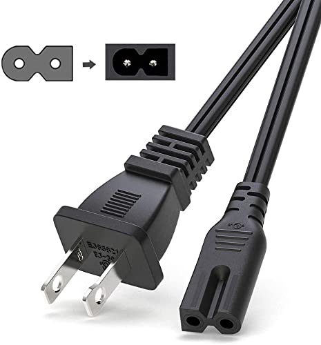 DIGITMON Replacement US 2Prong AC Power Cord Cable for Bose Wave AWRCC2, Wave AWR1G1, Wave AWR1W1, Wave AWR1-1W Speaker System