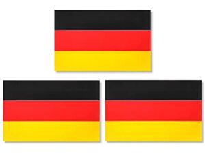 jbcd germany german flag magnet decal - for car truck or suv (3 pack, 3x5 inches)