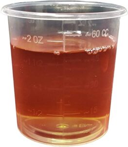 medicine cups - disposable plastic - 2 oz [case of 1840] graduated measurements in cc's and oz for measuring, mixing and distributing (1840)