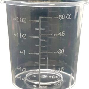 Medicine Cups - Disposable Plastic - 2 OZ [Case of 1840] Graduated measurements in CC's and OZ for Measuring, Mixing and distributing (1840)