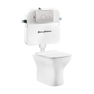 carre back to wall toilet bowl bundle in glossy white