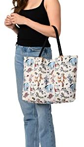 Disney Tote Winnie the Pooh Eeyore Piglet Tigger Beach Print Lightweight Bag