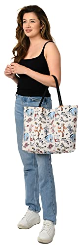 Disney Tote Winnie the Pooh Eeyore Piglet Tigger Beach Print Lightweight Bag