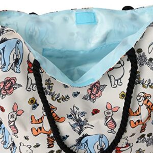 Disney Tote Winnie the Pooh Eeyore Piglet Tigger Beach Print Lightweight Bag