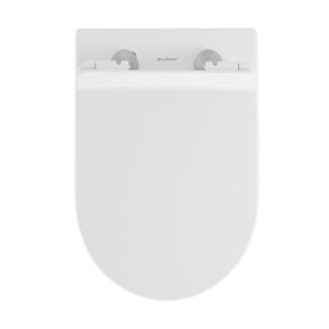 St. Tropez Back to Wall Concealed Tank Toilet Bowl Bundle in Glossy White