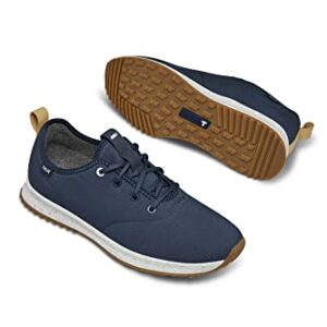 TRUE linkswear All Day Ripstop Men's Golf Shoes, Ergonomic, Minimalist Design for Enhanced Natural Comfort, Deep Sea, 9