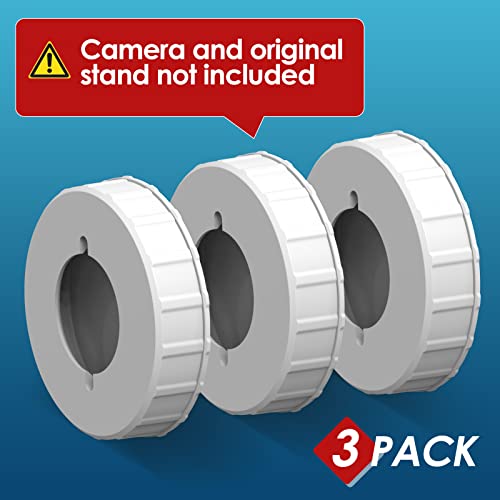 No-Drill Blink Mini Camera Wall Mount Bracket 3-Pack，Compatible Blink Mini Camera/Blink Indoor/Blink Outdoor/Ring Indoor, Highly Adhesive 3M VHB Tape No Tools Required Quick Paste Installation,White