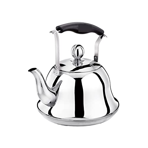 Kettle - Stainless Steel Whistle Kettle Gas Induction Cooker Kettle Household Gas Kettle Creative Teapot (Capacity : 2L, Color : Gold)