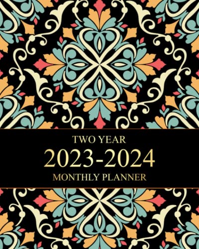 TWO YEAR 2023-2024 MONTHLY PLANNER: 2Yr January 2023 to December 2024 with Agenda Planner Calendar Schedule 24 Months Notes and Goals, 8 x 10, Love ... Floral Cover Planner for Work or Personal