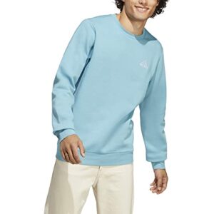 adidas men's essentials fleece sweatshirt, preloved blue, 3x-large