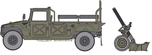 ファインモールド(FineMolds) Fine Mold FM59 1/35 Military Series Ground Self-Defense Force 4.7 inches (120 mm) Mortar RT w/Heavy Duty Tow Car Plastic Model Molded Color