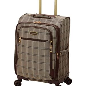 LONDON FOG Brentwood II 20" Expandable Spinner Carry-On, Cappuccino, Inch