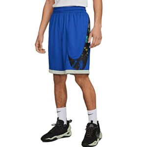 nike men's dri-fit basketball short blue size xl