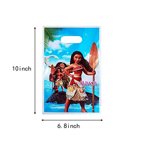 ALLPICK 30PCS Plastic Moana Birthday Party Favor Bags Gift Goody for Kids (MO-AN-MA)