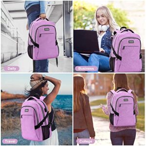 ANKUER Backpacks for Men Women, Backpack Fits Up 15.6 in Laptop Backpack for Travel, Backpacks with USB Charging Port, Work Business Backpack for Women (Purple)