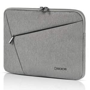 osoce laptop sleeve 14 inch, slim water resistant computer case handbag with handle briefcase carrying bag (s)