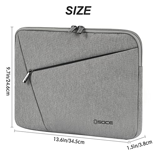 OSOCE Laptop Sleeve 14 Inch, Slim Water Resistant Computer Case Handbag with Handle Briefcase Carrying Bag (S)