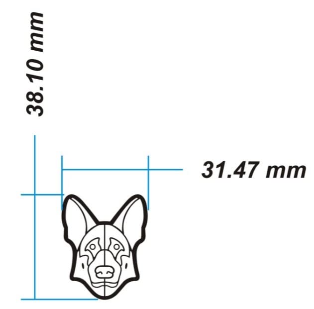 Damorr German Shepherd Dog Croc Charms Compatible with Croc Clogs Shoe Charms for Croc Pack of 2