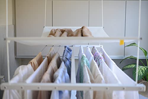 Höllsen Ceiling Mounted Clothes Drying Rack Made of Aluminium Perfect Design for Laundry Room