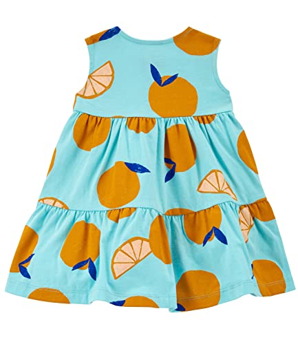 Carter's Baby Girls' Casual Dress with Matching Diaper Cover (6 Months, Fruit/Blue)