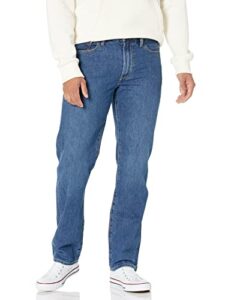 gap mens straight fit jeans, medium indigo, 33w x 32l us