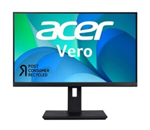 acer vero br277 bmiprx 27” full hd ips zero-frame monitor with adaptive-sync | 75hz refresh rate | 4ms | epeat silver | made with post-consumer recycled (pcr) material (display port, hdmi 1.4 & vga)