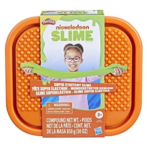 play-doh nickelodeon slime brand compound stretchy green tub, 30 ounces of bulk slime for kids, sensory toys for girls & boys 3 years & up, kids gifts