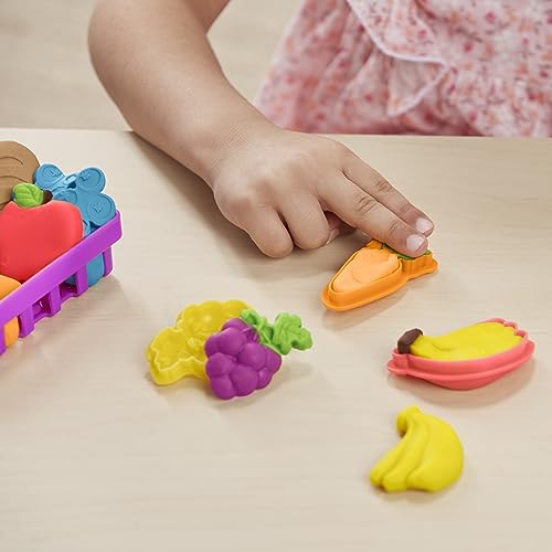 Play-Doh Farmer's Market Kitchen Playset, 28 Play Food Accessories and Tools, 11 Colors, Gifts for Kids, Preschool Toys, Ages 3+ (Amazon Exclusive)