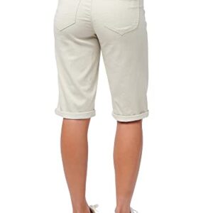 Democracy Women's Ab Solution Bermuda Short, Pale Stone, 6