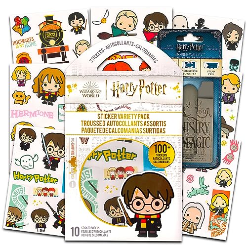 Harry Potter Stickers Party Favors Bundle ~ 10 Sheets Harry Potter Stickers Featuring Harry, Ron, Hermione and More (Harry Potter Party Supplies)