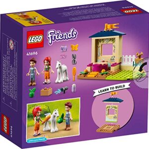 LEGO Friends Pony-Washing Stable 41696 Horse Toy with Mia Mini- Doll, Farm Animal Care Set, Gift Idea for Kids, Girls and Boys 4 Plus Years Old