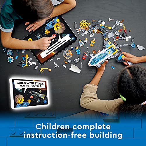 LEGO City Mars Spacecraft Exploration Missions 60354 Interactive Digital Building Toy Set - with Astronaut Minifigures and Spaceship, Traverse The Stars, Great Gift for Kids, Boys, and Girls Ages 6+