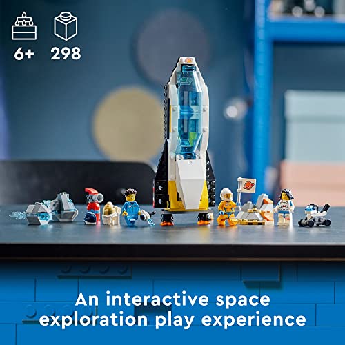 LEGO City Mars Spacecraft Exploration Missions 60354 Interactive Digital Building Toy Set - with Astronaut Minifigures and Spaceship, Traverse The Stars, Great Gift for Kids, Boys, and Girls Ages 6+