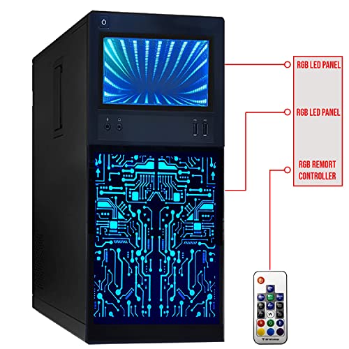 Gaming PC Desktop Intel core i7, TechMagnet Horizon+ with AMD RX-550 4GB DDR5, 16GB RAM, 240GB SSD + 2 TB HDD, HDMI, DVI, VGA, RGB Keyboard, Mouse, Windows 10 Professional (Renewed)