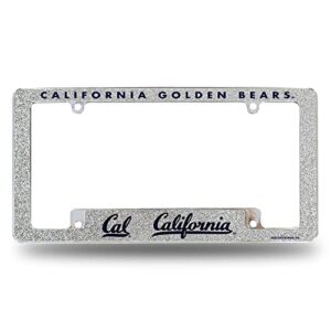 rico industries ncaa cal berkeley golden bears chrome all over automotive bling license plate frame 12' x 6' chrome all over automotive bling license plate frame design for car/truck/suv