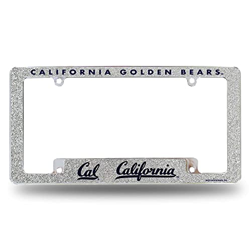 Rico Industries NCAA Cal Berkeley Golden Bears Chrome All Over Automotive Bling License Plate Frame 12' x 6' Chrome All Over Automotive Bling License Plate Frame Design for Car/Truck/SUV