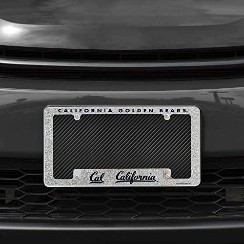 Rico Industries NCAA Cal Berkeley Golden Bears Chrome All Over Automotive Bling License Plate Frame 12' x 6' Chrome All Over Automotive Bling License Plate Frame Design for Car/Truck/SUV