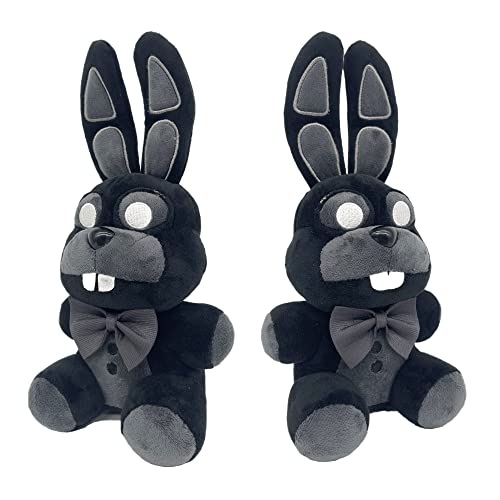 XSmart Mall | Shadow Bonnie/Ghost Rabbit | Special Version |Black | Fan Made | Plush Toy, Gifts for Kid, Girls, Boys | 7"