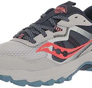 Saucony Women's Excursion TR16 Hiking Shoe, Concrete/Night, 8.5