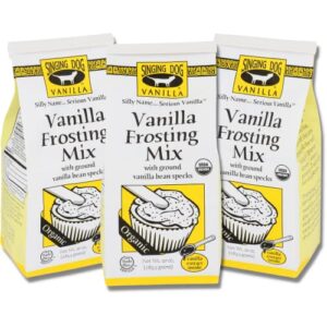 singing dog vanilla organic vanilla frosting mix (3-pack)
