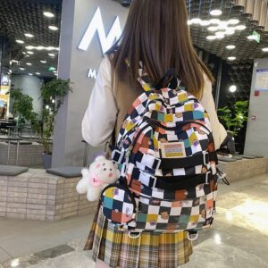 Lokkcy Kawaii Backpack for School,Backpacks for Girls and Backpack for Girls 10-12 Japanese School Bag book bags for girls 8-12(black)