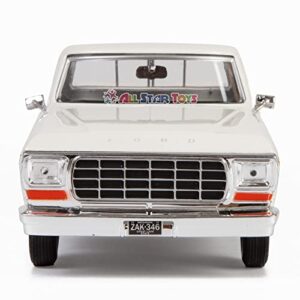 Motormax 1979 Ford F-150 Pickup Classic F150 Pick Up Truck 1:24 Diecast Collectible Model Car White 79346 All Star Toys Exclusive